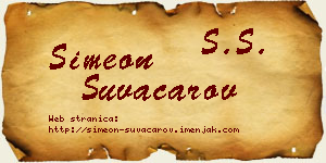 Simeon Suvačarov vizit kartica